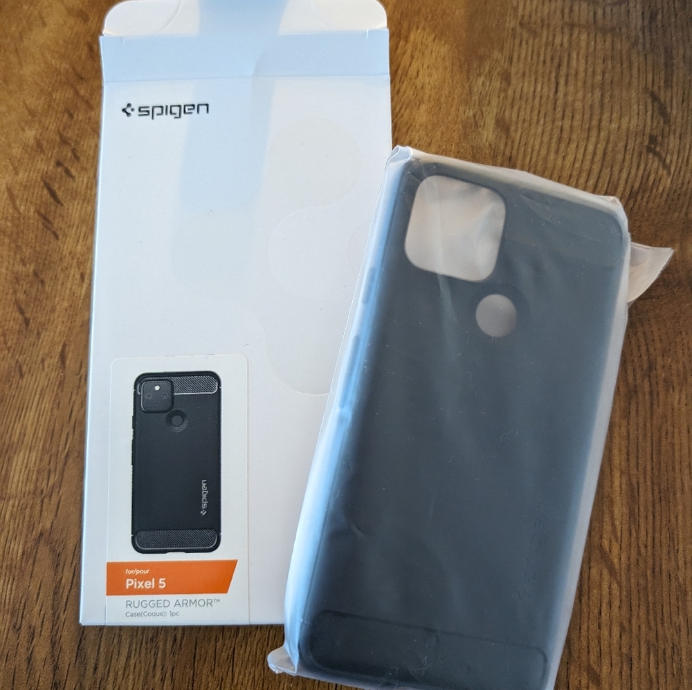 Spigen Rugged Armor Pixel 5 Case + Empty Pixel 5 Box